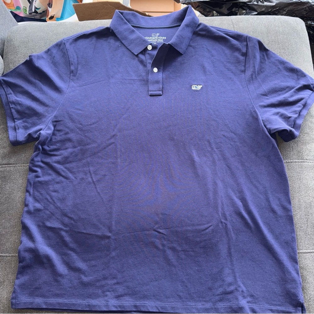 Vineyard vines, heritage polo, navy blue XL